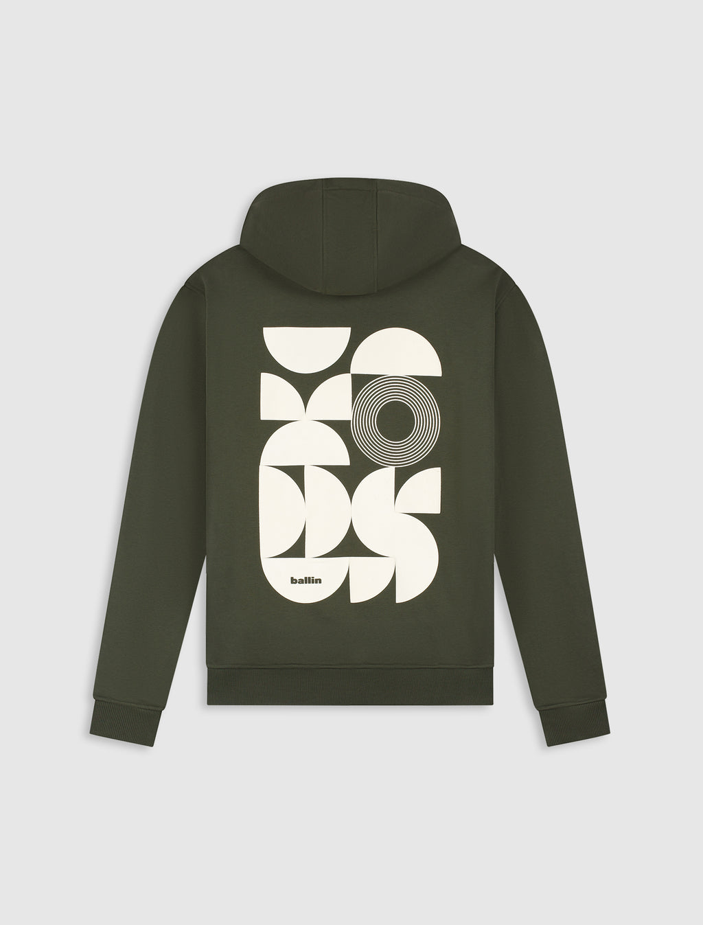 Curved Rhythm Hoodie | Olive