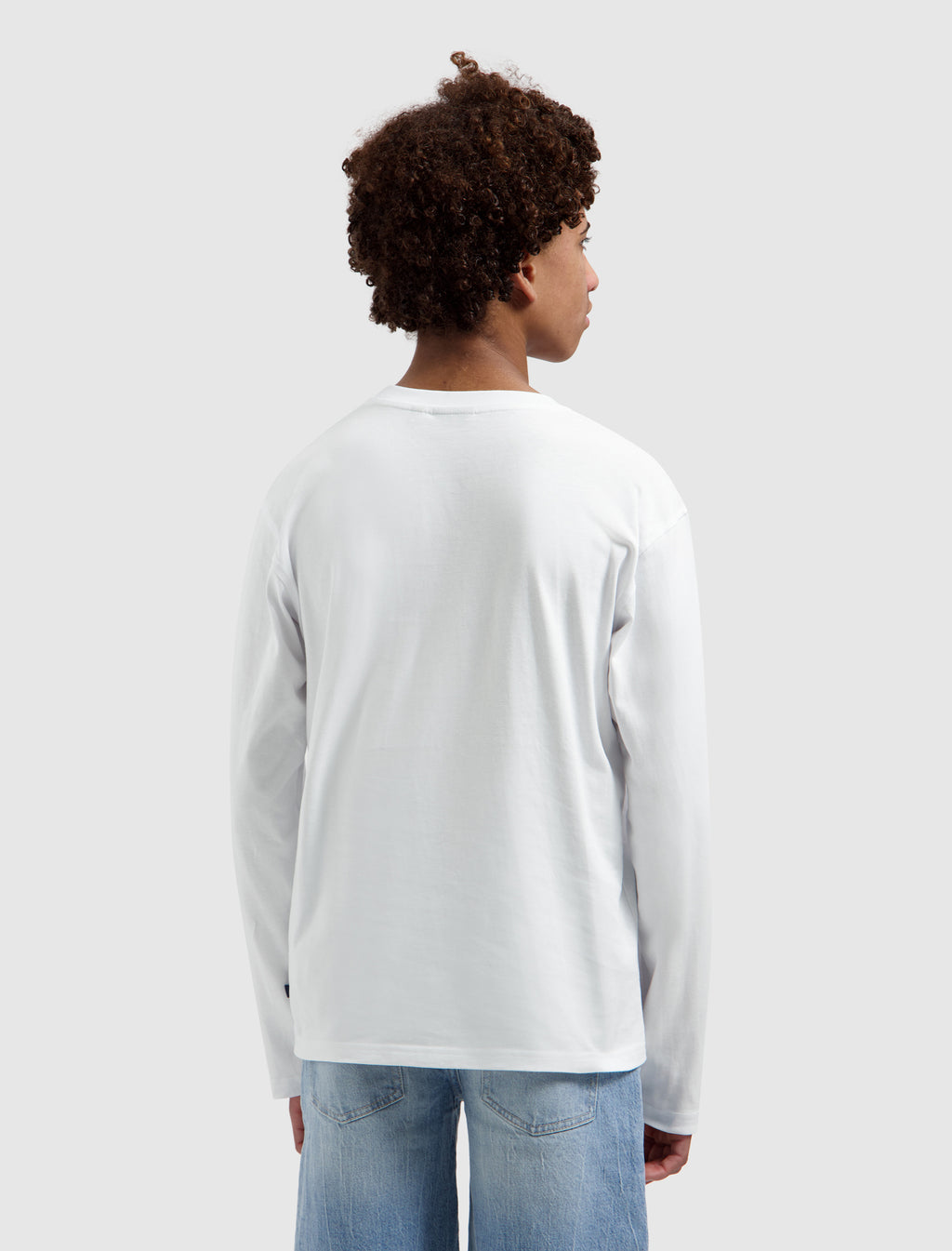 Junior Monogram Star Longsleeve T-shirt | White