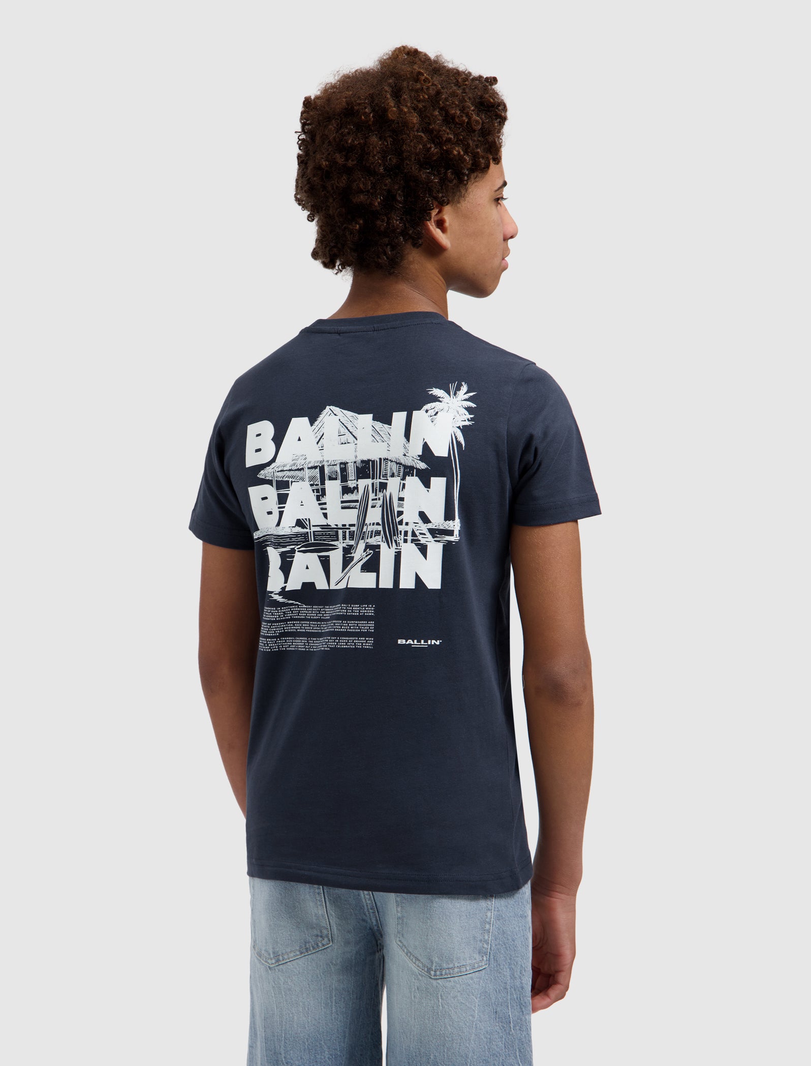 Junior Surfers Paradise House T-shirt | Navy