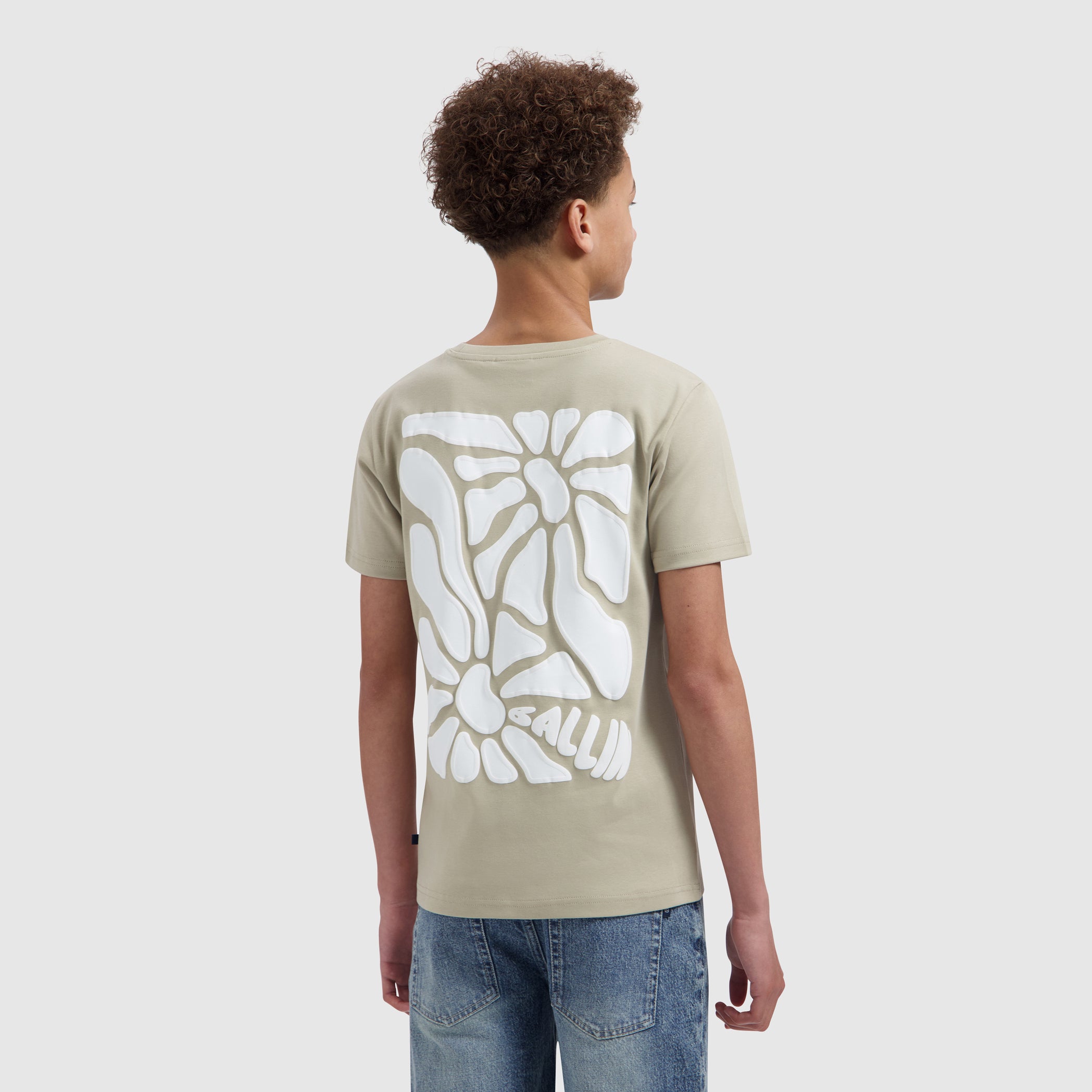 Junior Sunshine Square T-shirt | Taupe