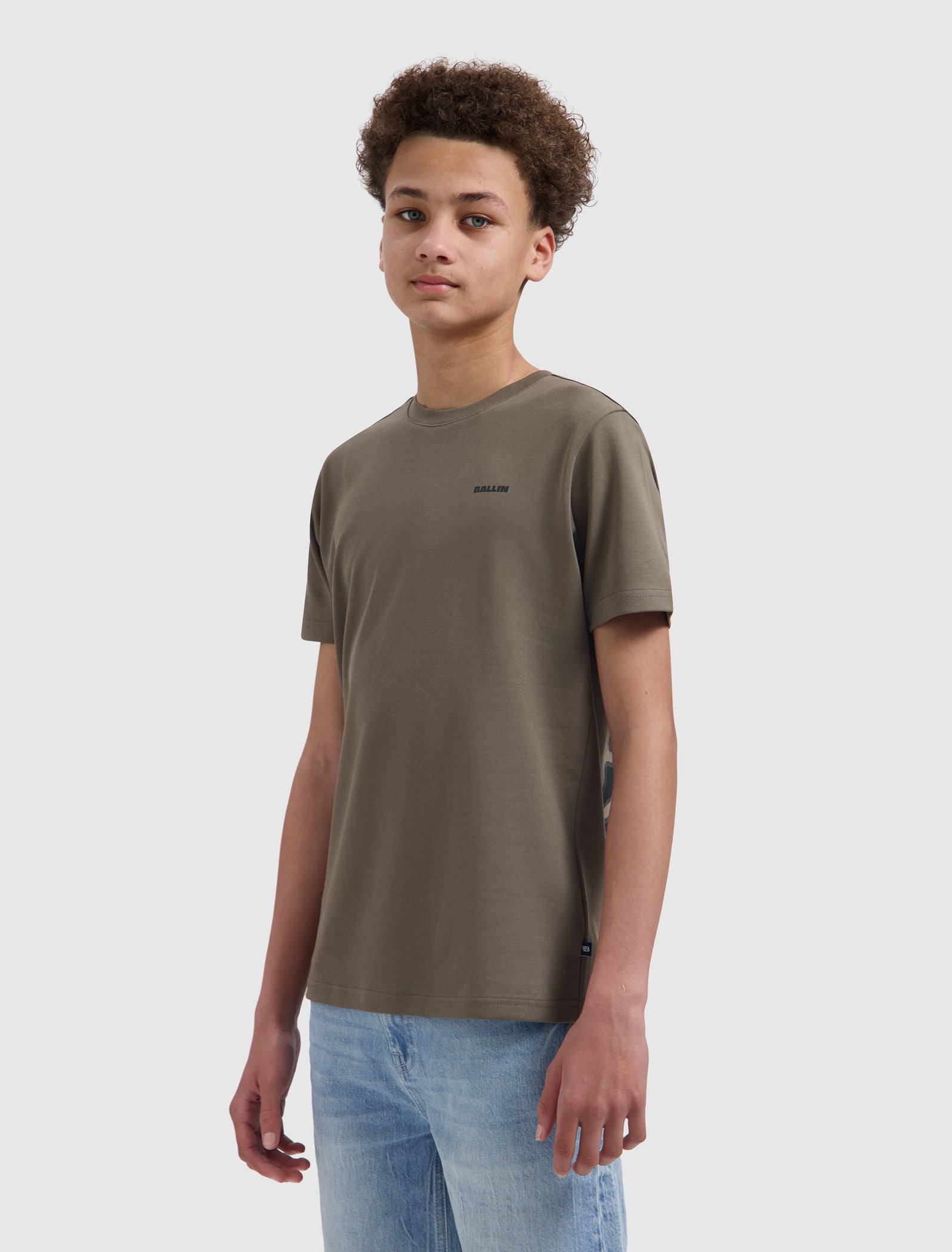 Junior Sunshine Square T-shirt | Dark Brown