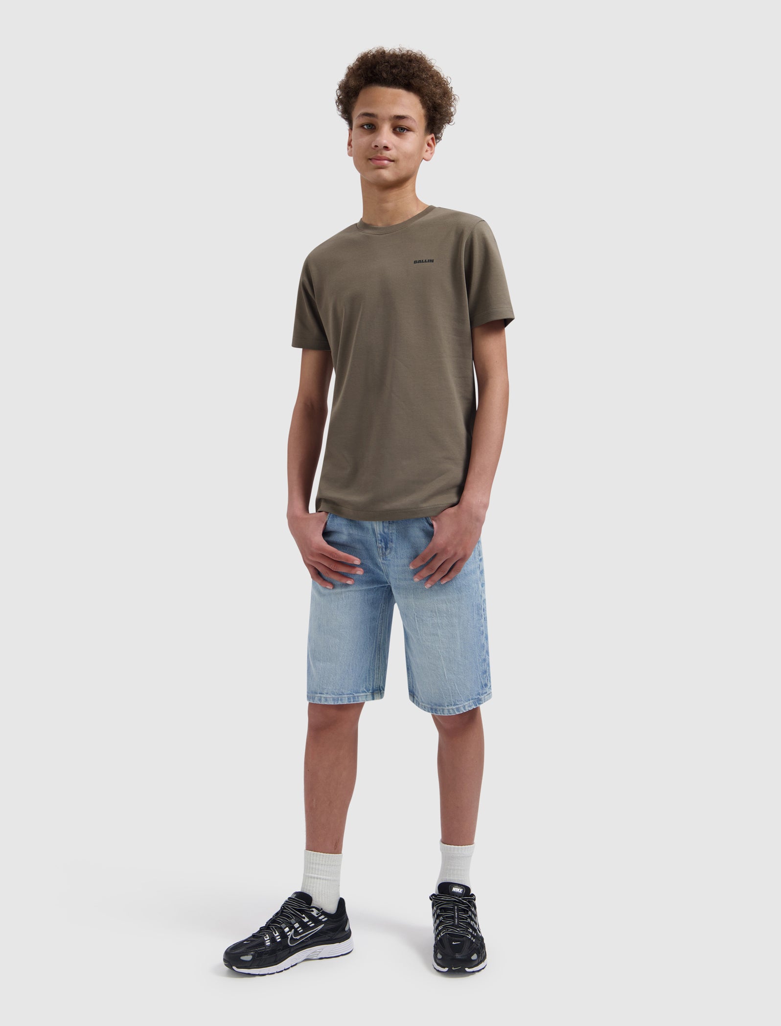 Junior Sunshine Square T-shirt | Dark Brown