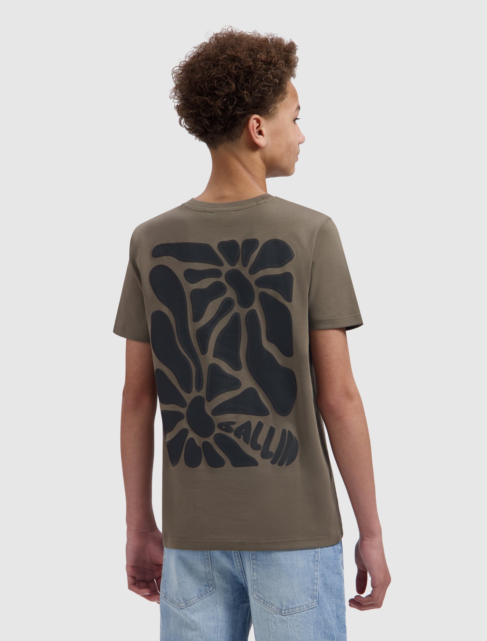 Junior Sunshine Square T-shirt | Dark Brown