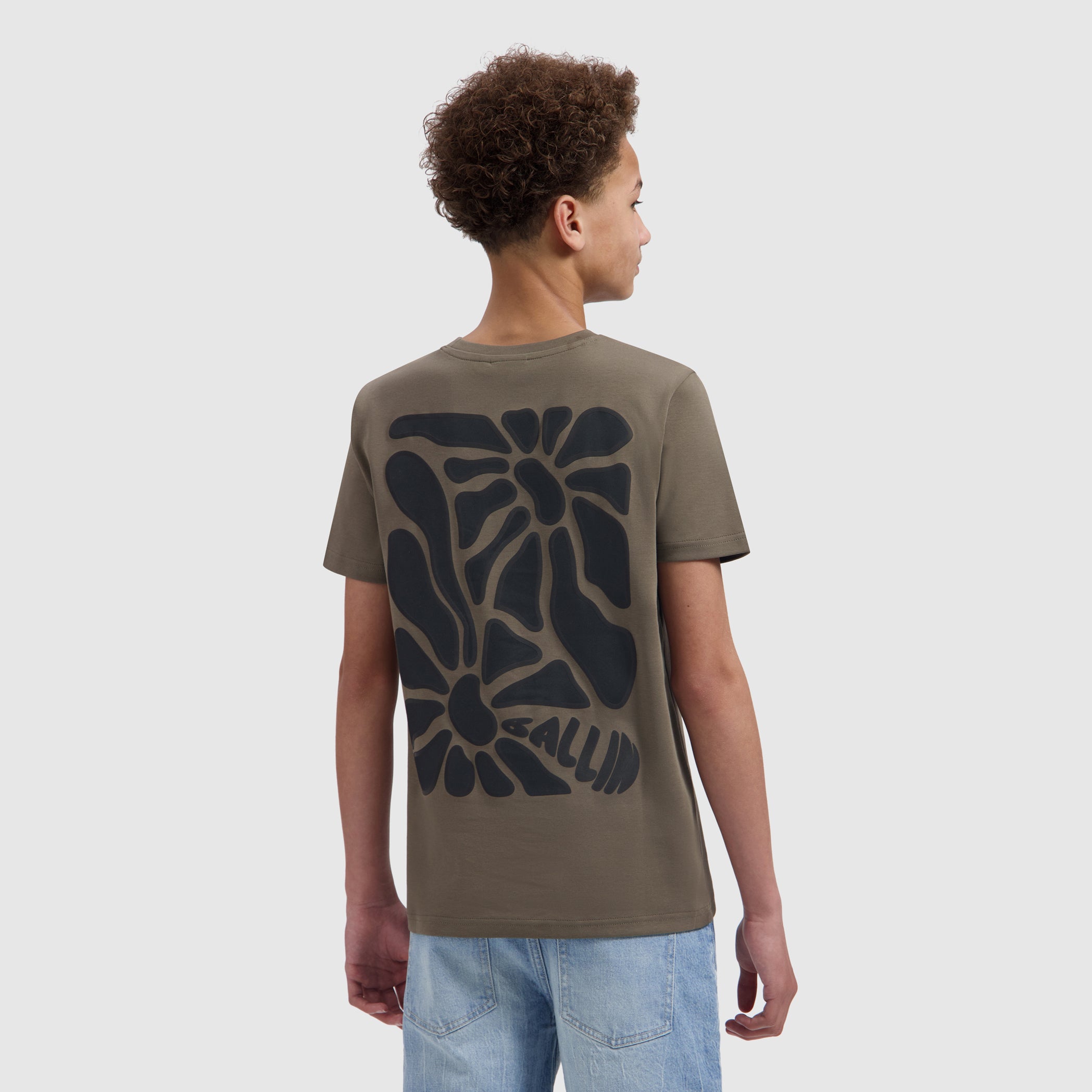 Junior Sunshine Square T-shirt | Dark Brown