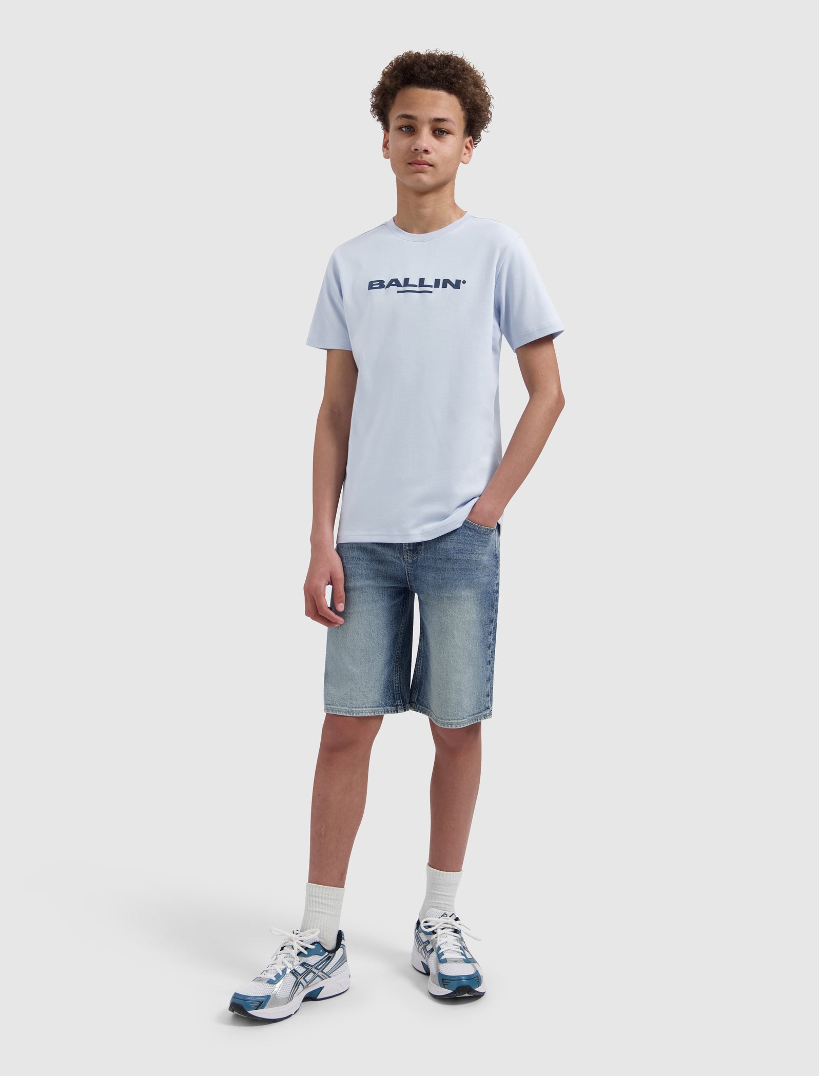 Junior Original Logo T-shirt | Light Blue
