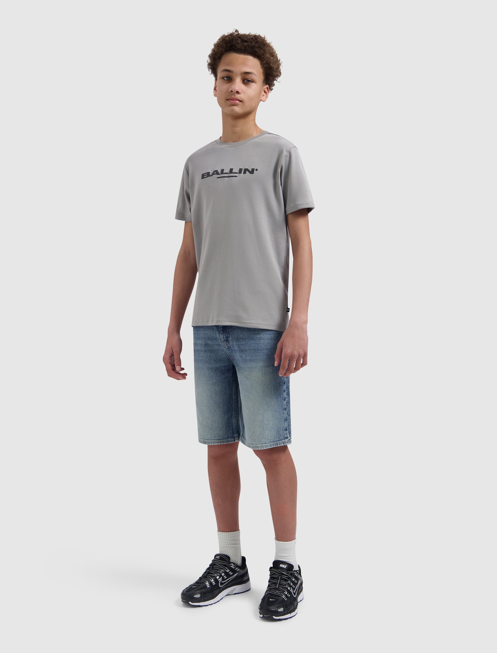 Junior Original Logo T-shirt | Elephant Grey