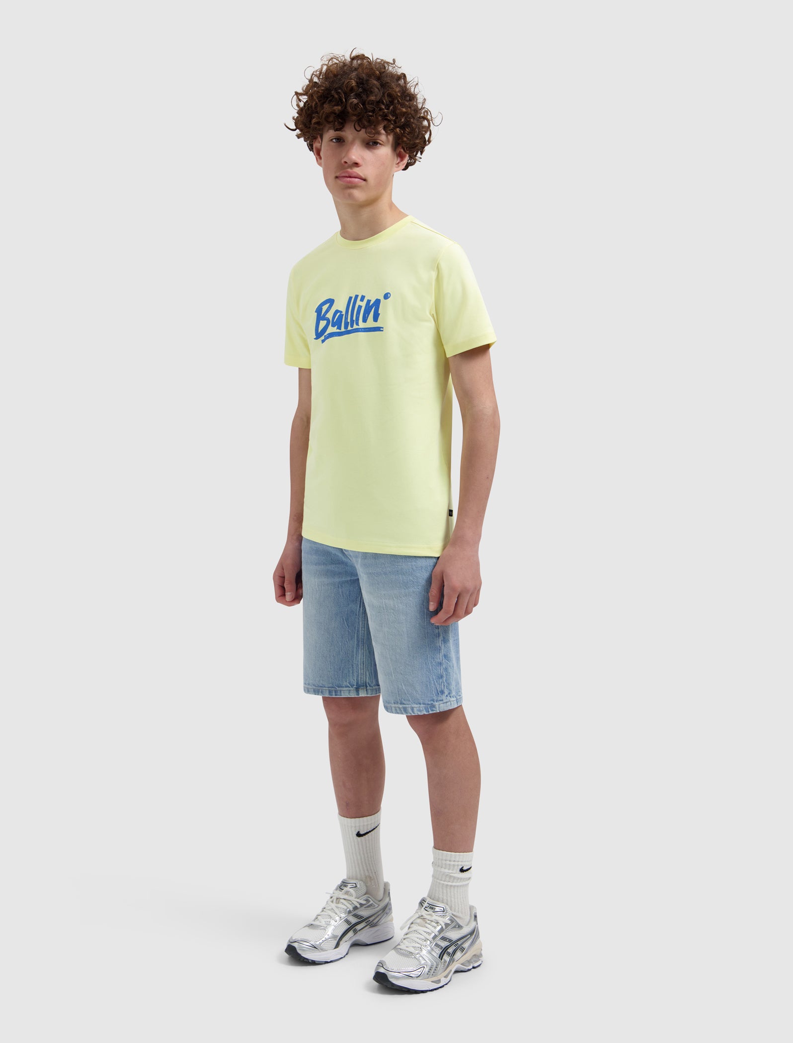 Junior Calligraphy Logo T-shirt | Yellow