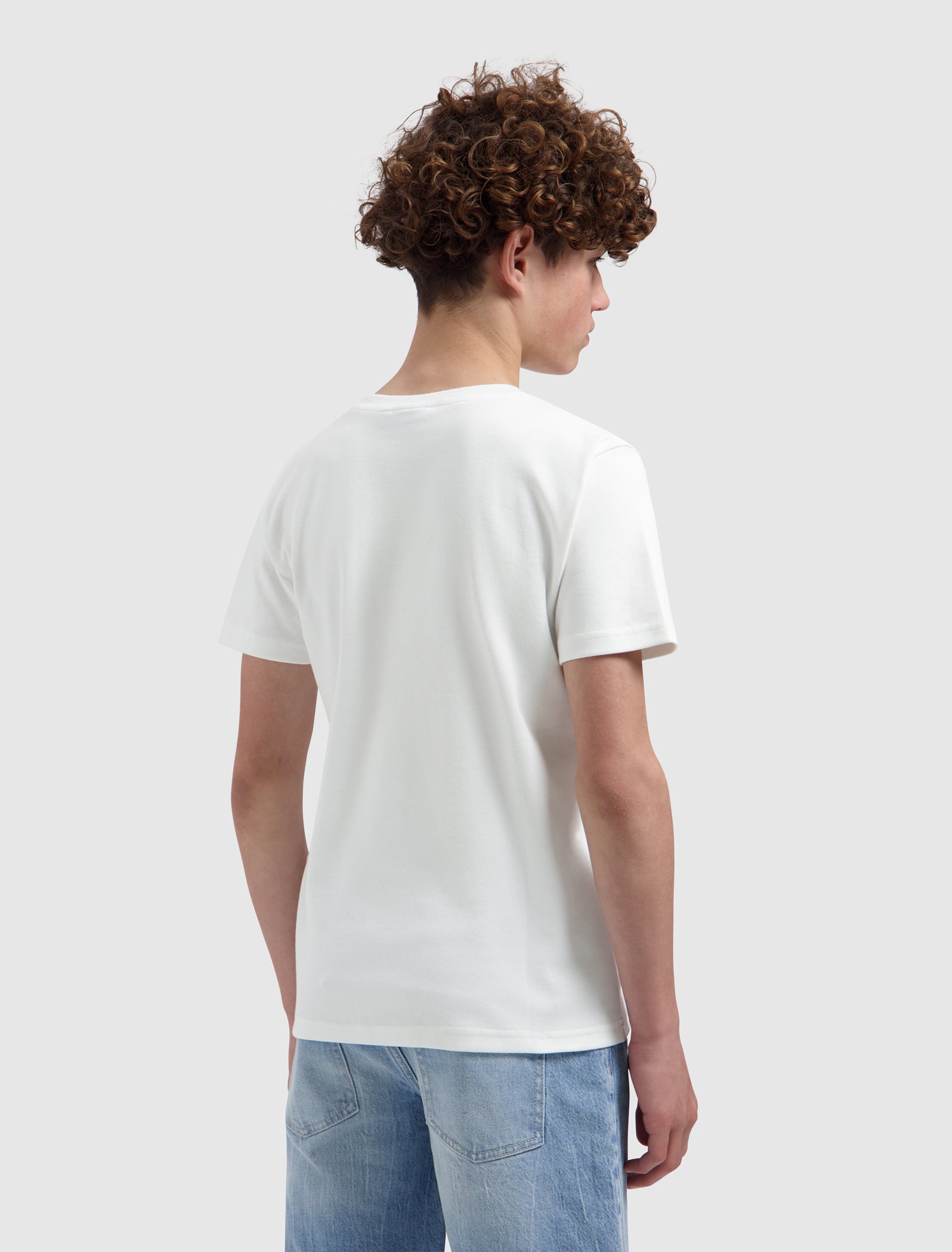 Junior Calligraphy Logo T-shirt | Off White