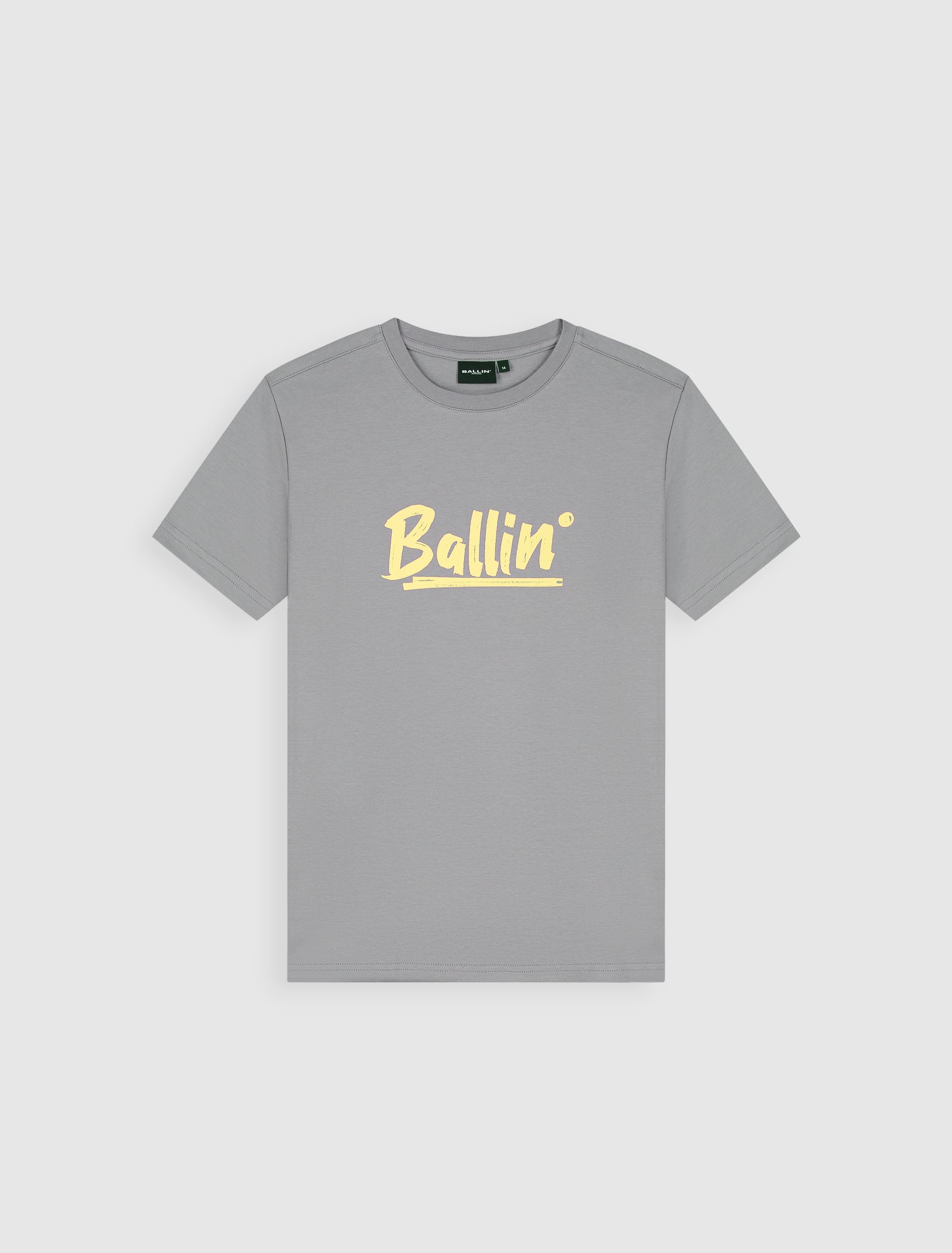 Junior Calligraphy Logo T-shirt | Elephant Grey