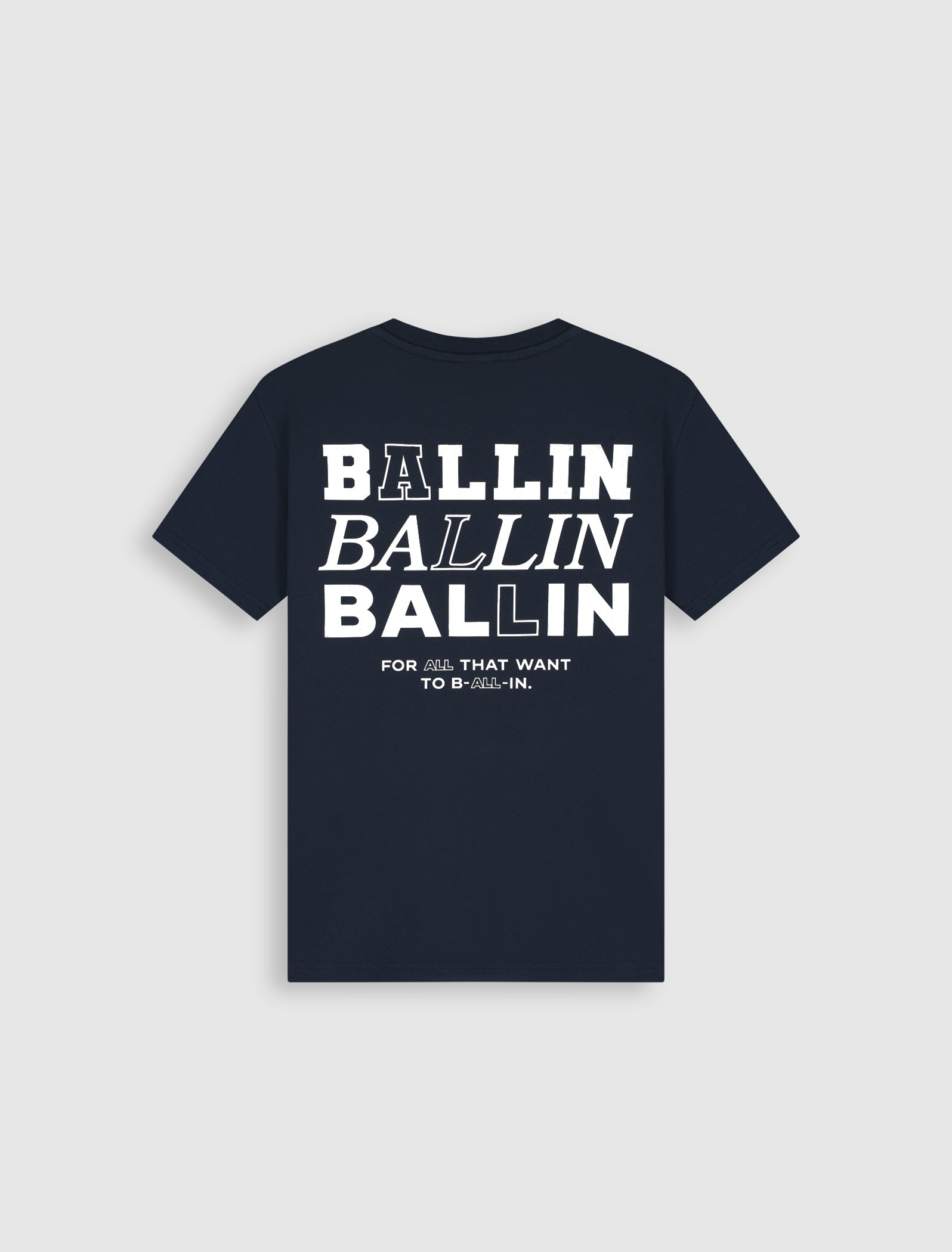 Junior Stacked Logo T-shirt | Navy
