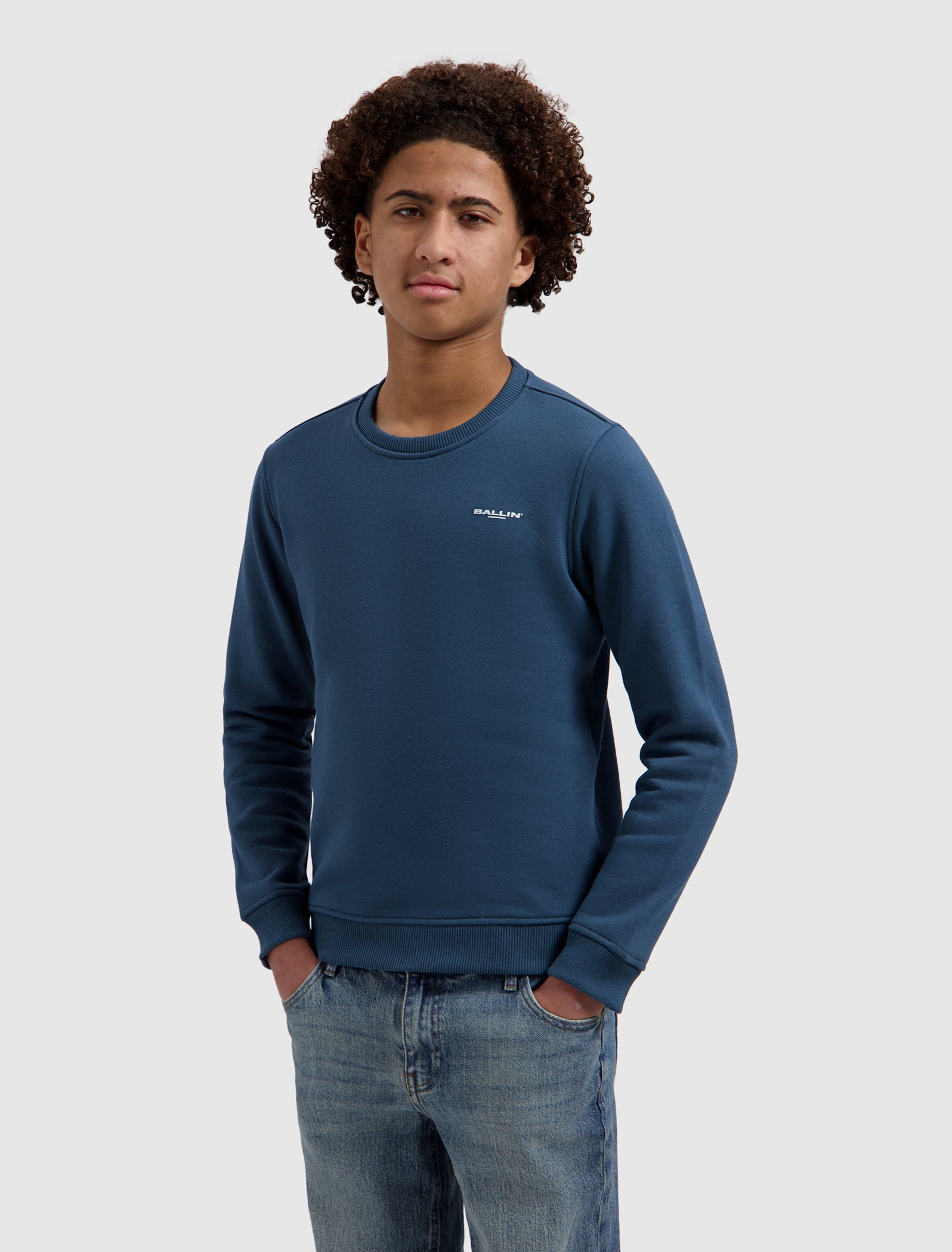 Junior Original Chest Logo Sweater | Petrol