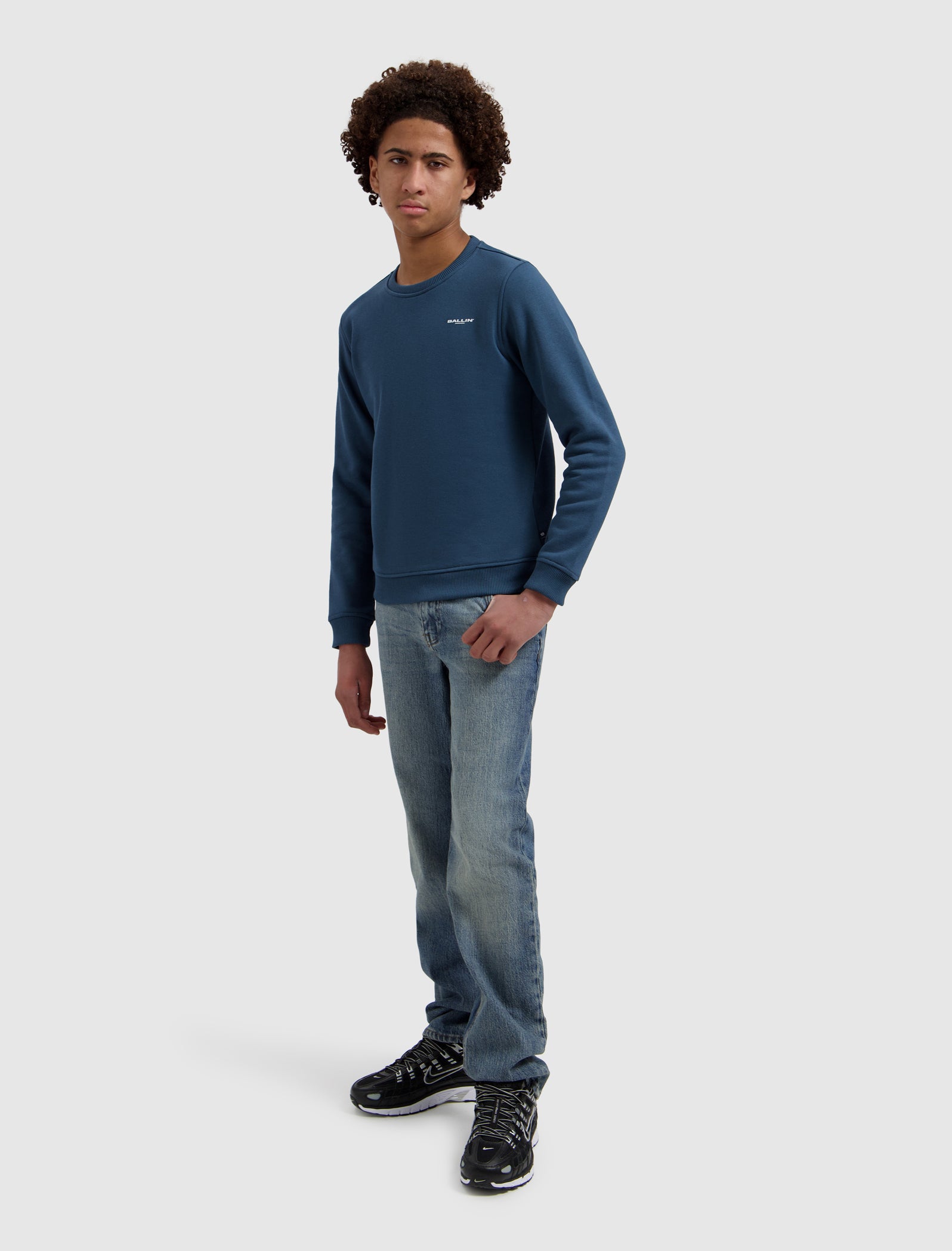 Junior Original Chest Logo Sweater | Petrol