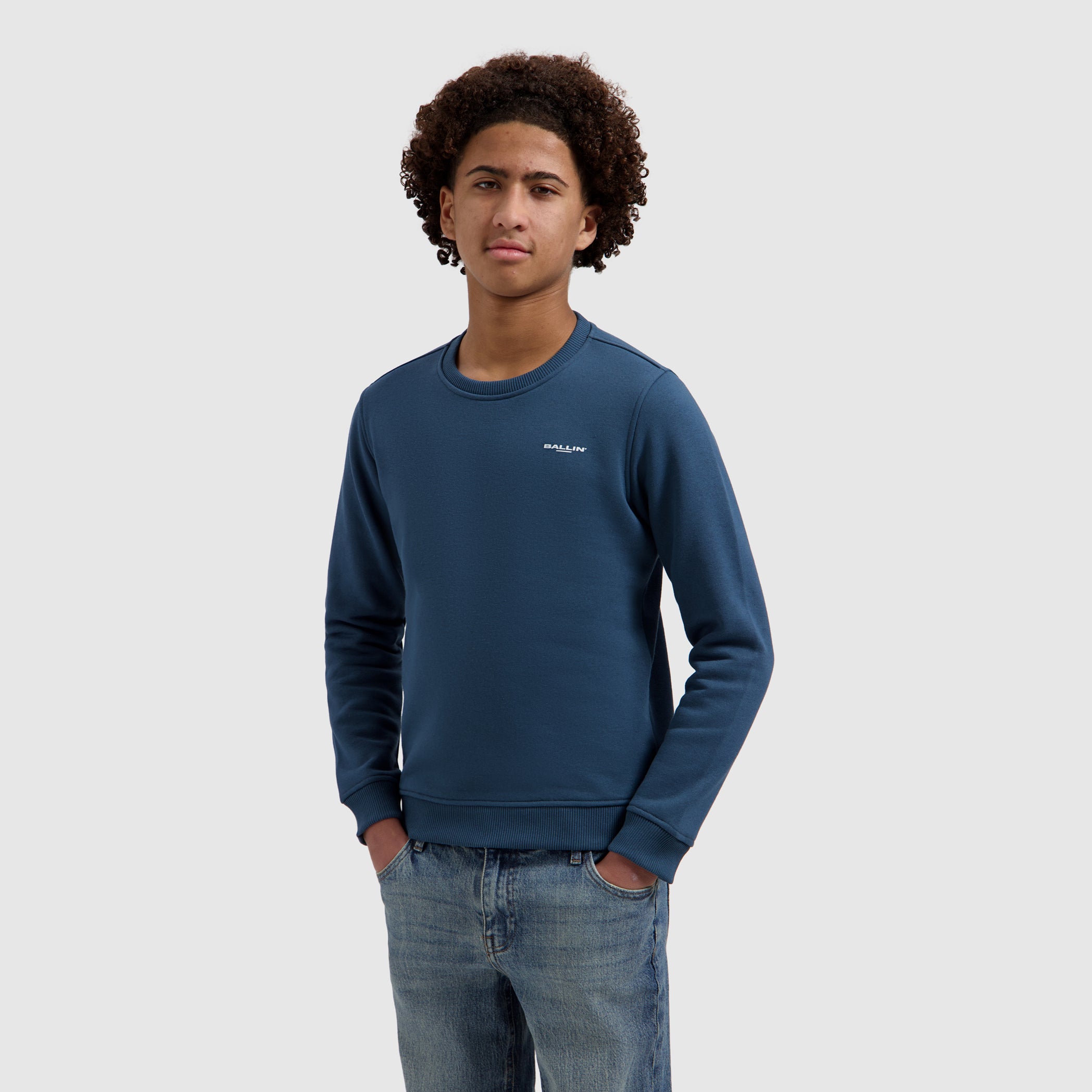 Junior Original Chest Logo Sweater | Petrol