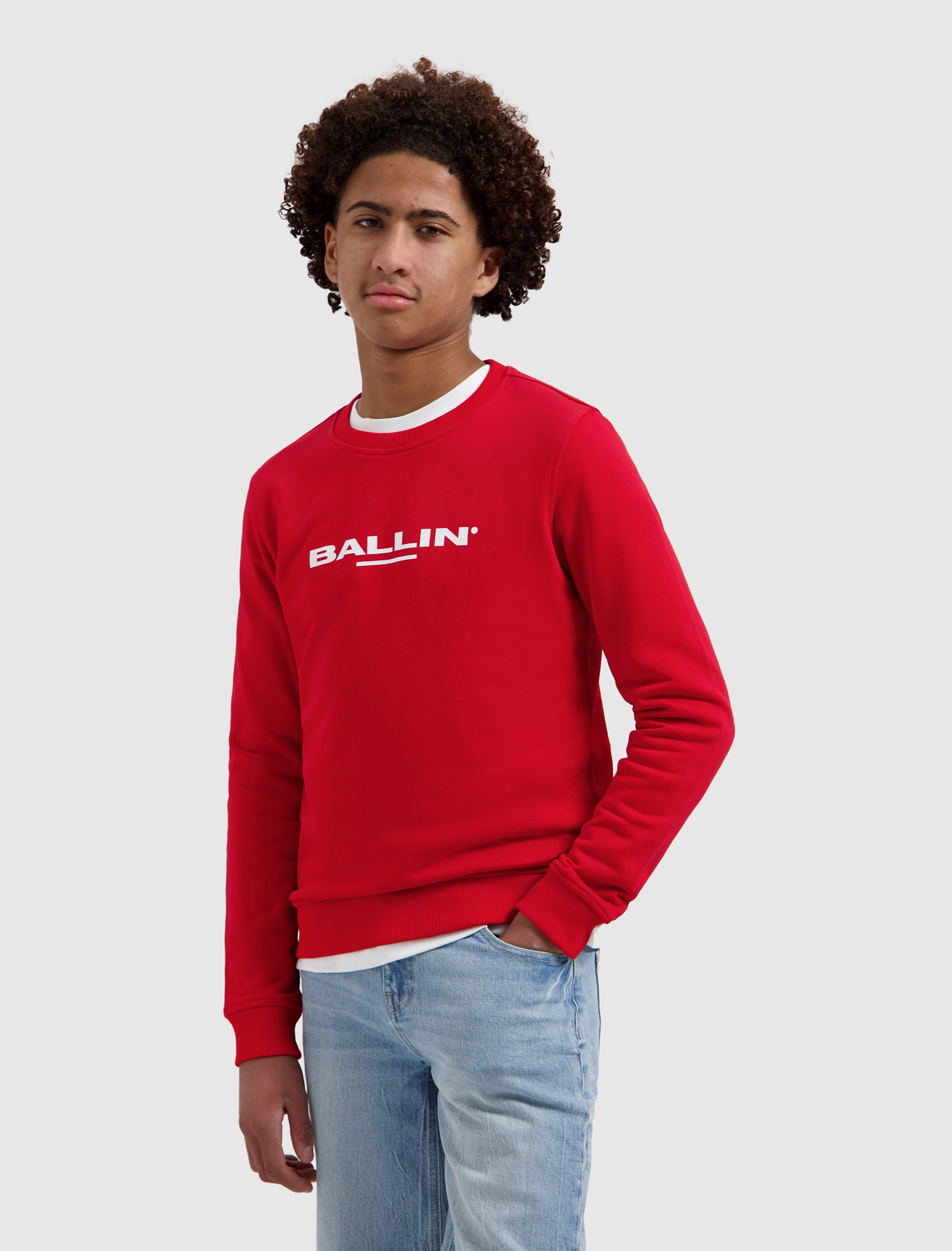 Junior Original Logo Sweater | Red