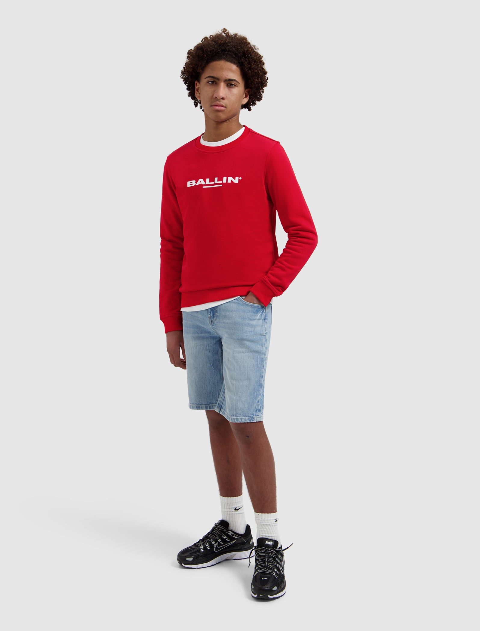 Junior Original Logo Sweater | Red