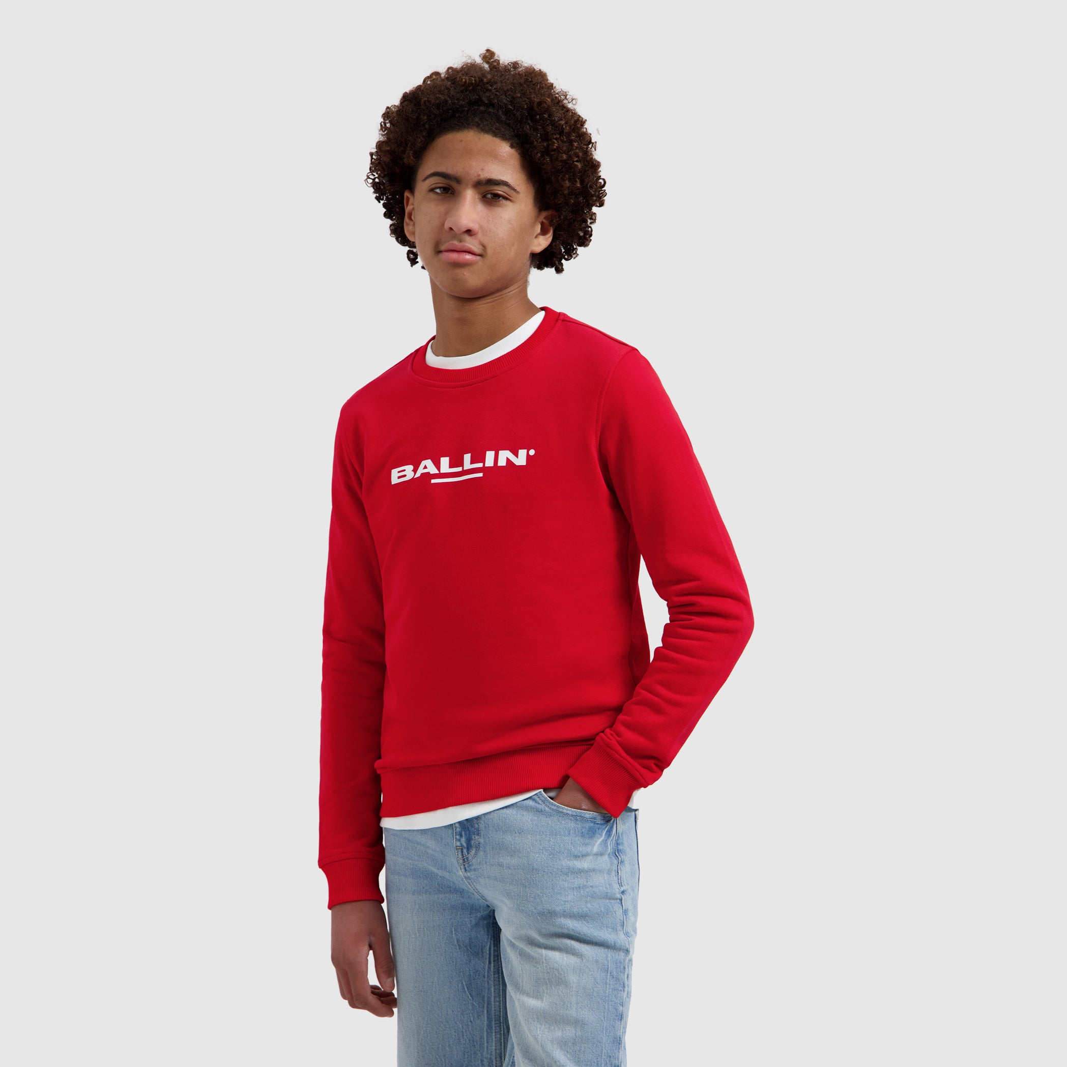 Junior Original Logo Sweater | Red