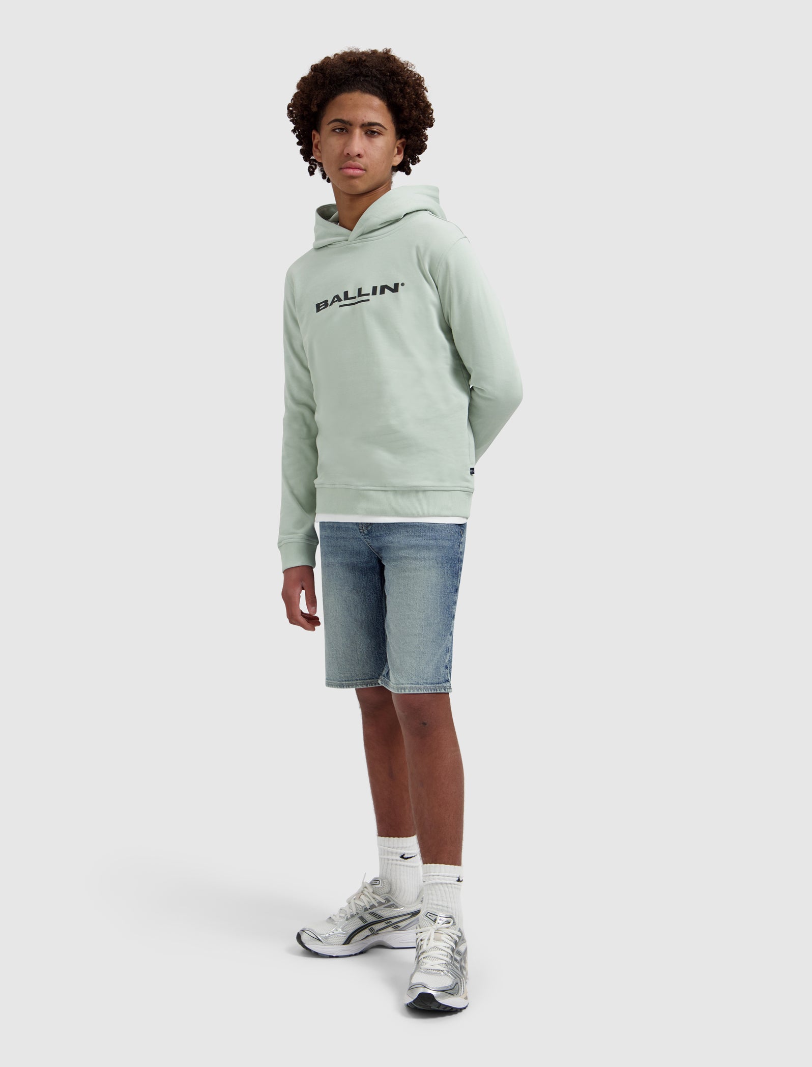 Junior Original Logo Hoodie | Leaf Green