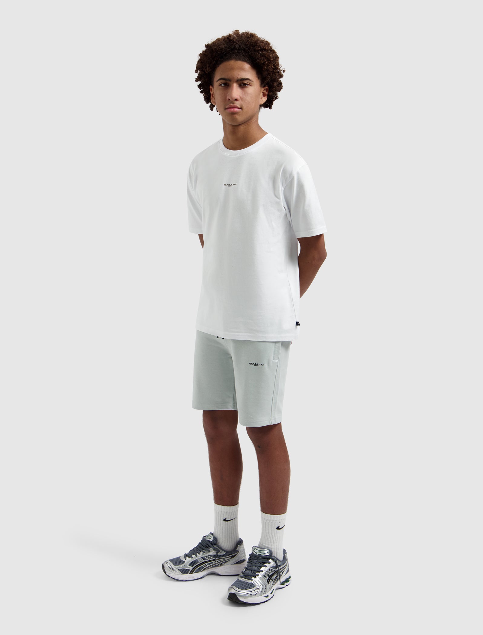 Junior Logo Sweatshort | Light Grey
