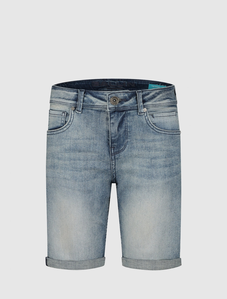 Kids Jaxx Skinny Fit Shorts | Denim Green/Blue