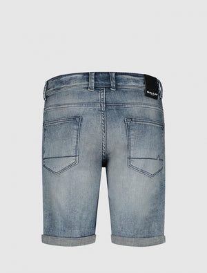 Kids Jaxx Skinny Fit Shorts | Denim Green/Blue