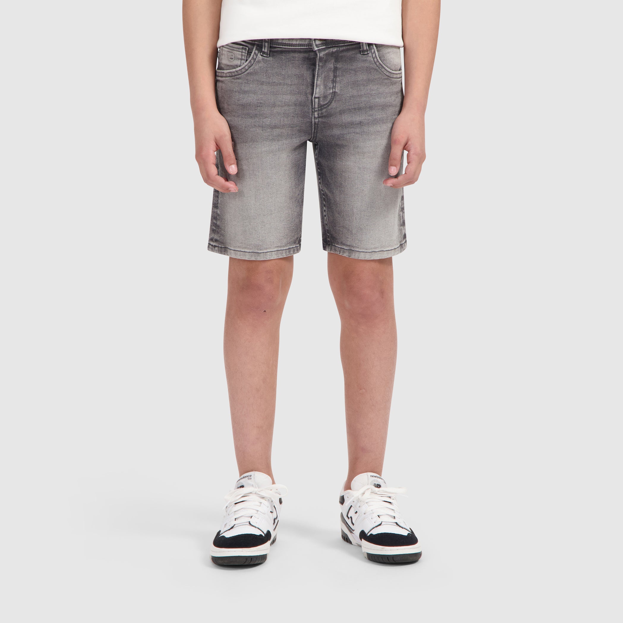 Junior Jaxx Regular Fit Shorts | Denim Dark Grey