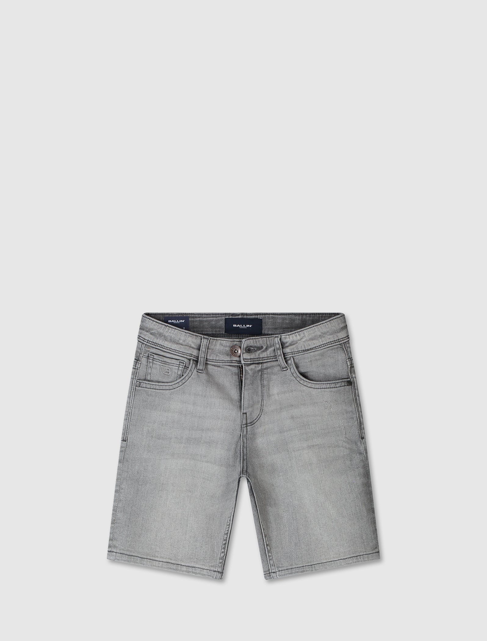 Junior Jaxx Regular Fit Shorts | Denim Light Grey