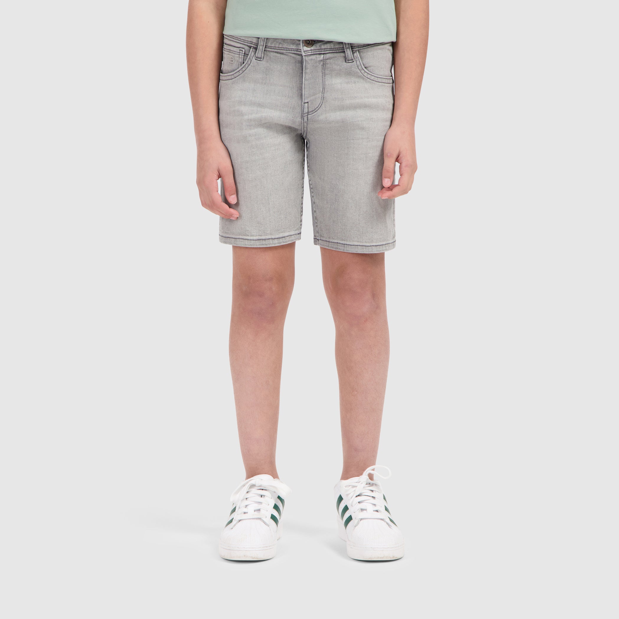 Junior Jaxx Regular Fit Shorts | Denim Light Grey